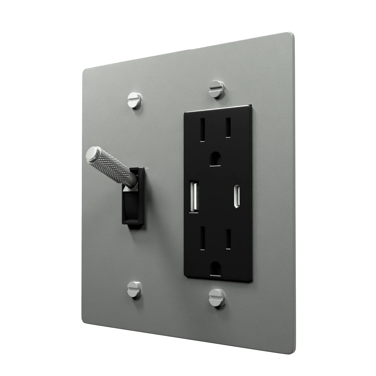 Toggle and outlet combo